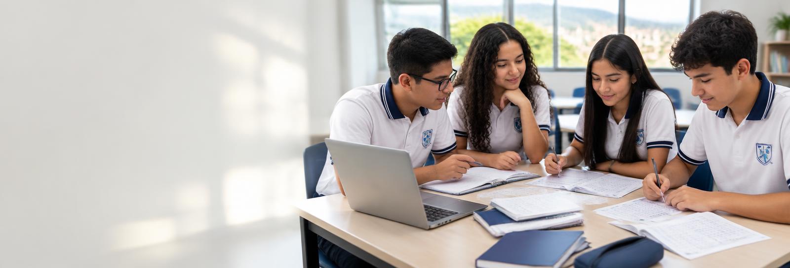 Estudiantes de INTEBTES preparándose para las Pruebas Saber 11